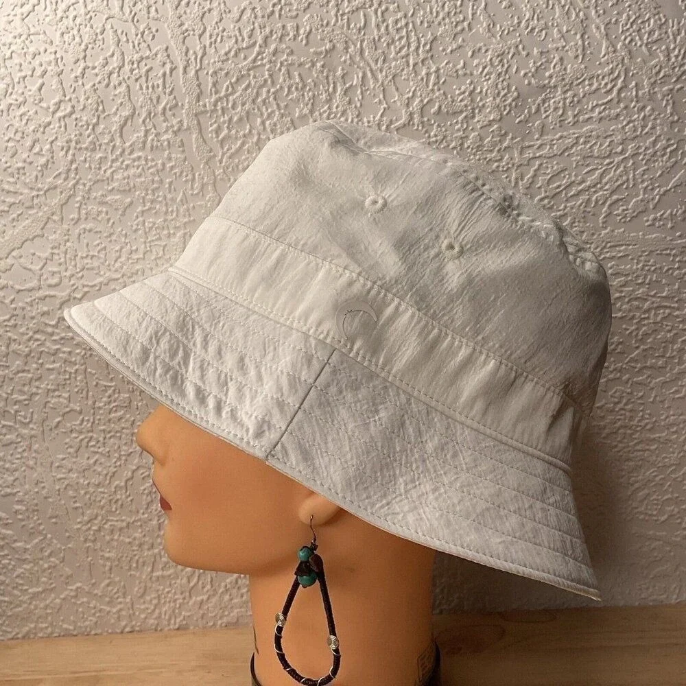 NWOT Zyia Active CreamIvory Panama Bucket Hat Women 57.5cm China Nylon/Polyester